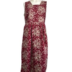 Woolrich floral red maxi dress